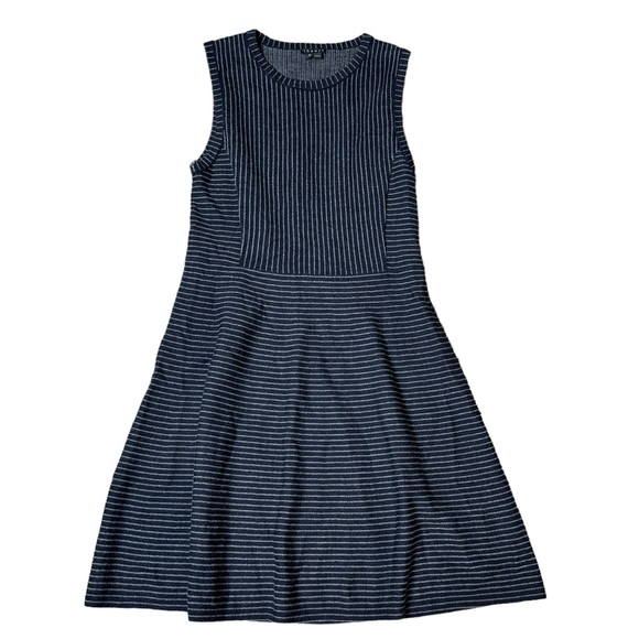 Theory Randria Evian Pinstripe Wool Dress size M - Picture 2 of 10